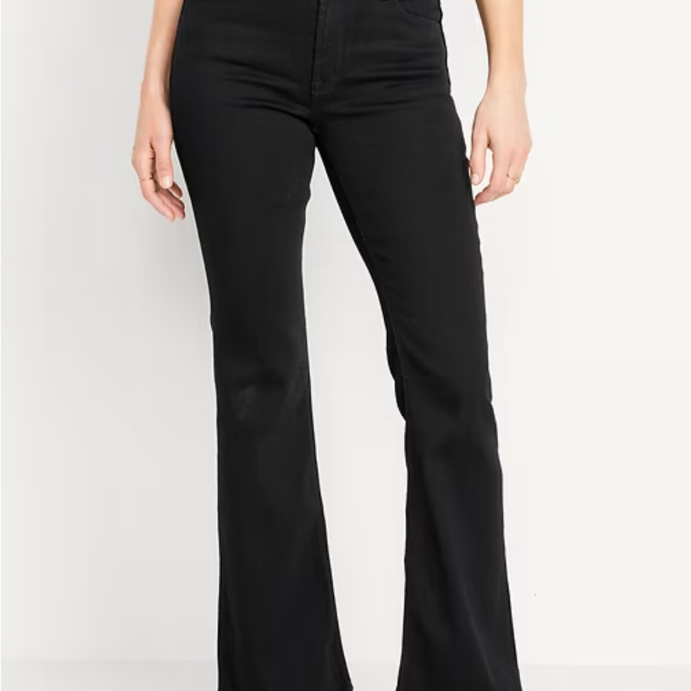 Old Navy Women's Black Flare Jeans